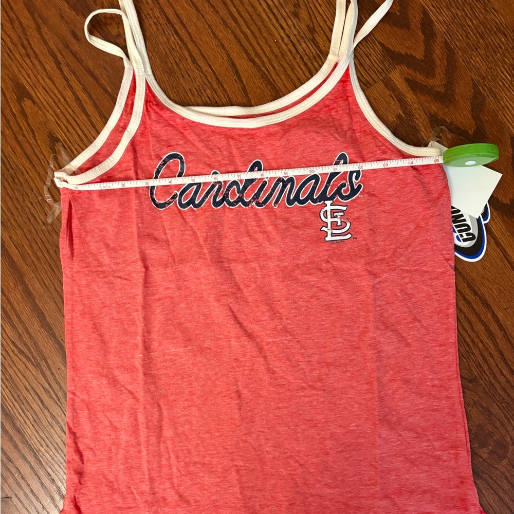 Saint Louis Cardinals MLB Ladies Women's Shirt Tank Top Shorts SET Sz Medium New - Picture 7 of 8